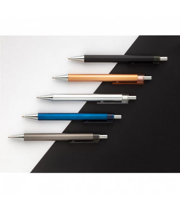 Długopis z nadrukiem, plastikowy, czarny kolor