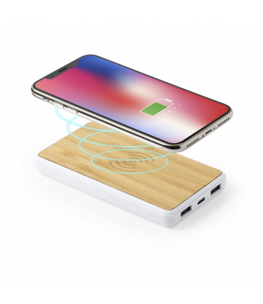Bezprzewodowy powerbank z ładowarką indukcyjną