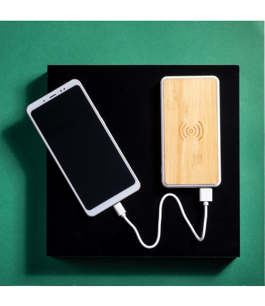 Bezprzewodowy powerbank z ładowarką indukcyjną