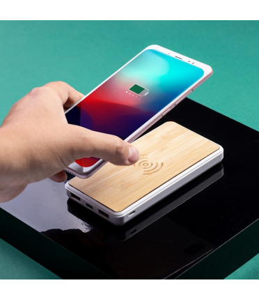 Bezprzewodowy powerbank z ładowarką indukcyjną