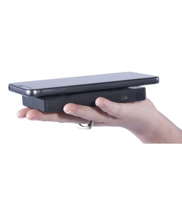 Bezprzewodowy power bank 4800 mAh z metalowych uchwytem 